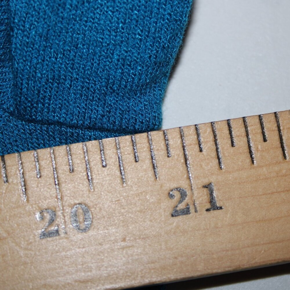 Anne Klein $89 Sz XL Peacock Blue Silver Buttons Viscose Cardigan Sweater - Picture 10 of 14